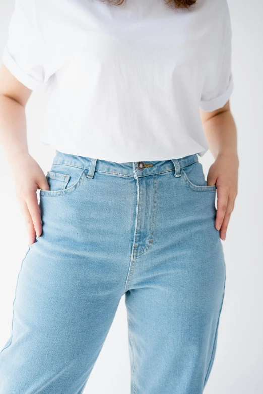 a person in jeans with their back to the camera