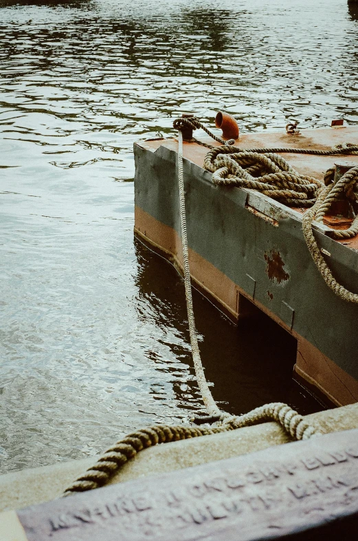 an old wooden boat in the water