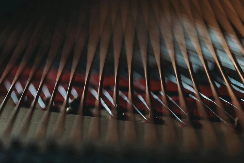 a close up image of a wood typewriter