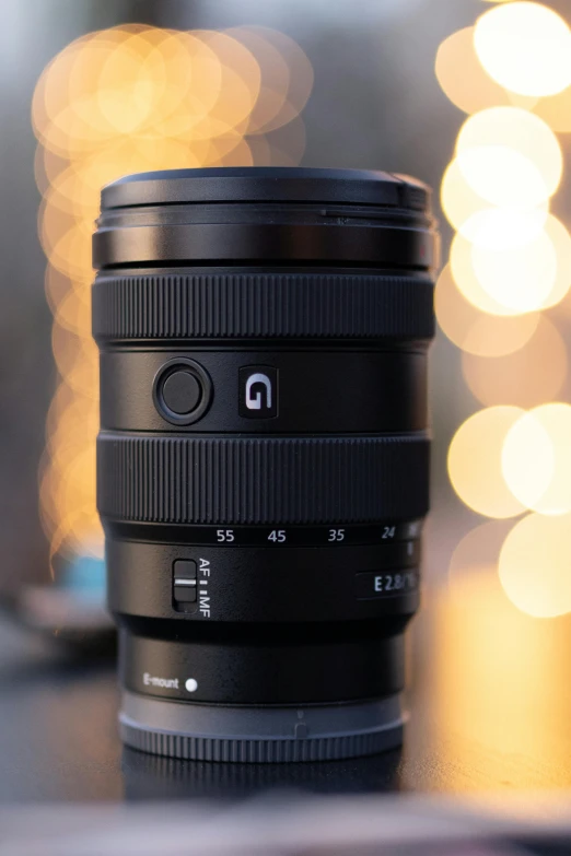 a camera lens sitting on top of a table