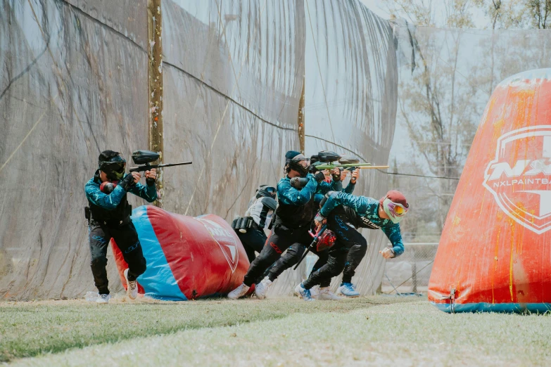 a baseball game is being played in an enclosed field