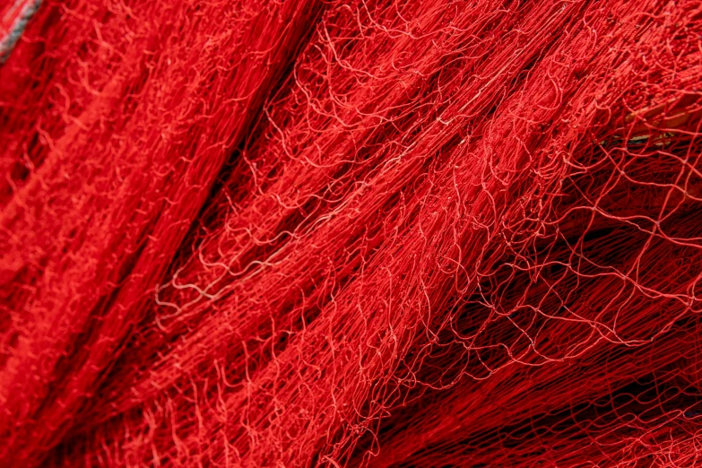 the red background shows a large net with small ridges