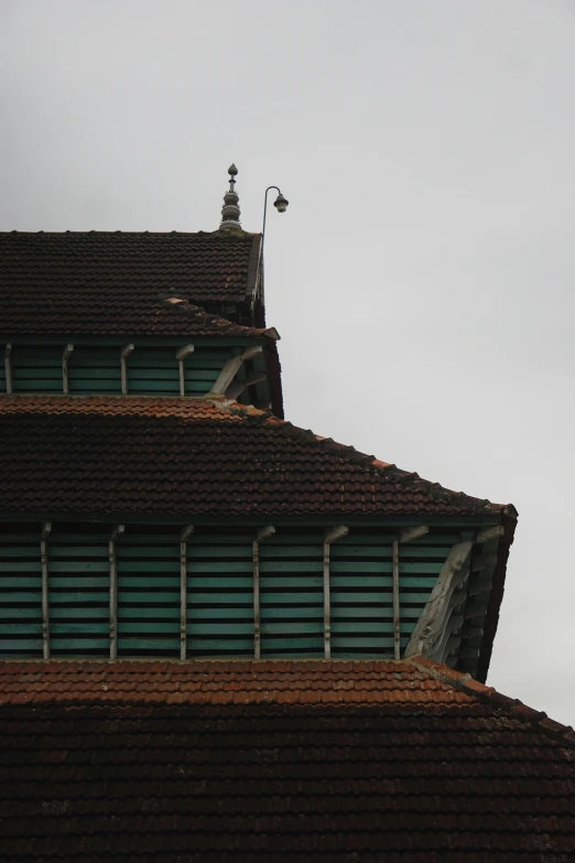 a view of an elaborately shaped building in the sky