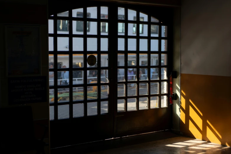 an image of a view through the window of a building