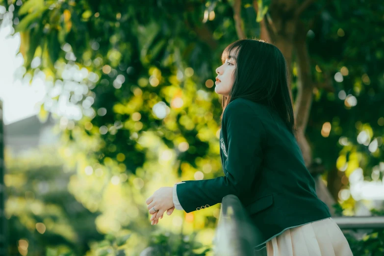 a woman holding a hand in one hand