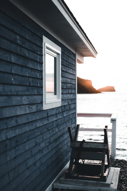 a house that is next to the water