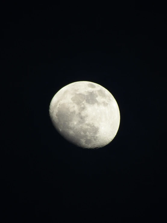 a close up of the moon during the evening