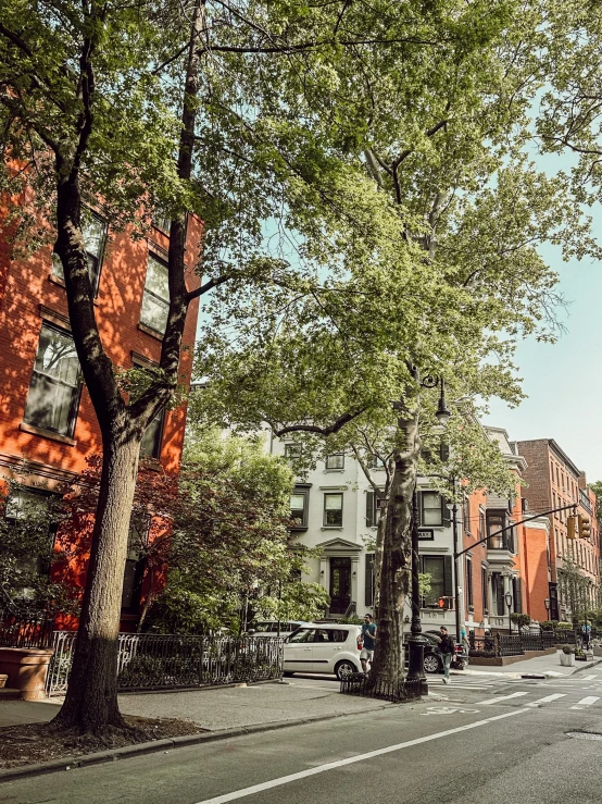 a man rides an electric scooter on a city street