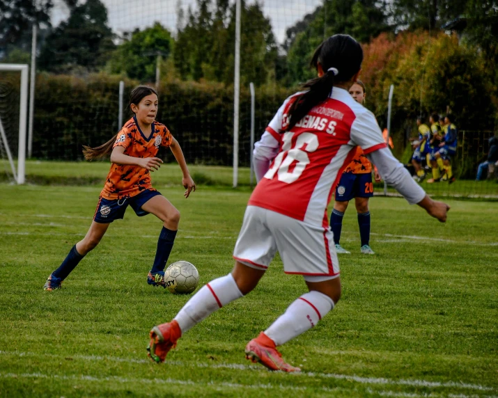 soccer players compete on the field during a game