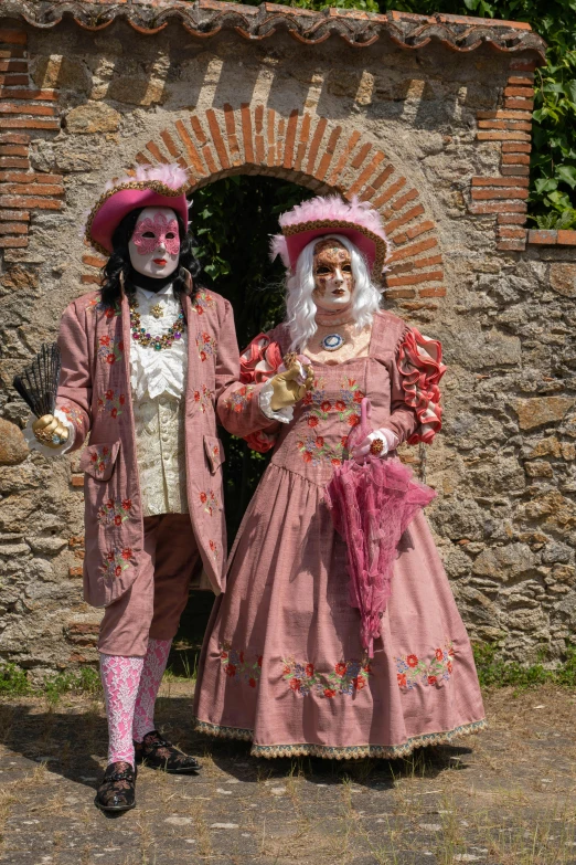 a couple of people that are dressed up in costume