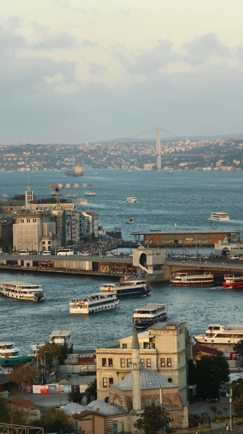 a harbor filled with lots of boats on a body of water