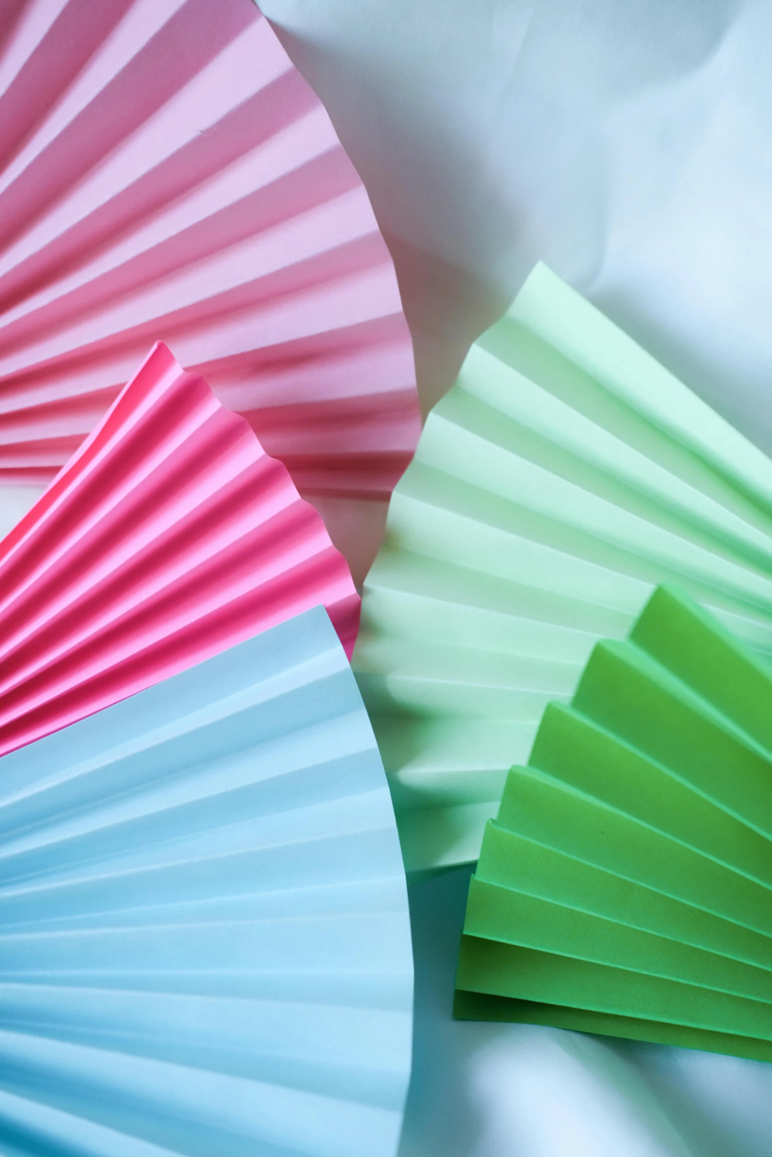 various types of colorful paper in different shapes