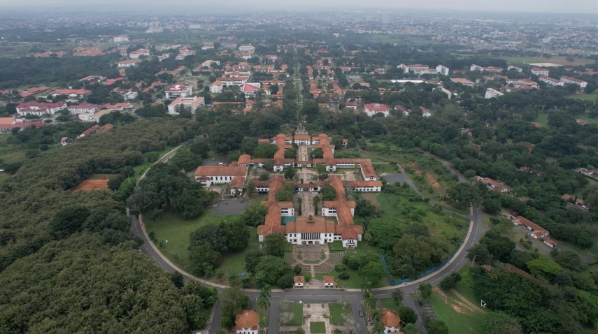 an aerial view of many houses in the suburbs