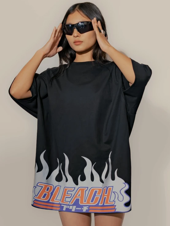 the black flame t - shirt dress from bleach