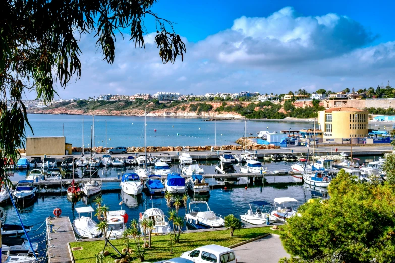 there are many boats docked in the water