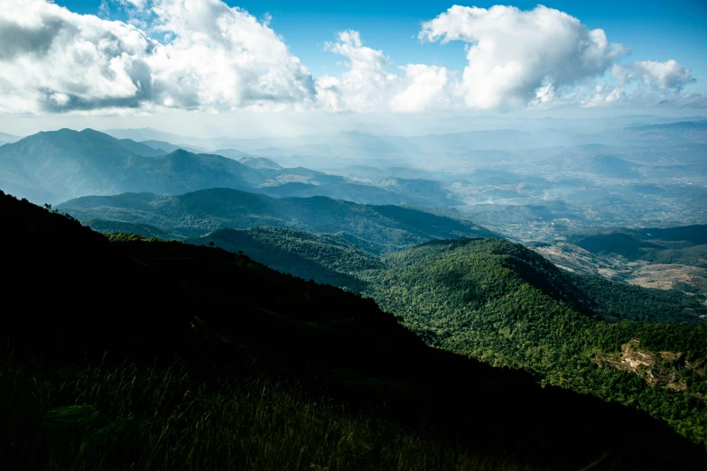 a view from the top of a mountain overlooking mountains