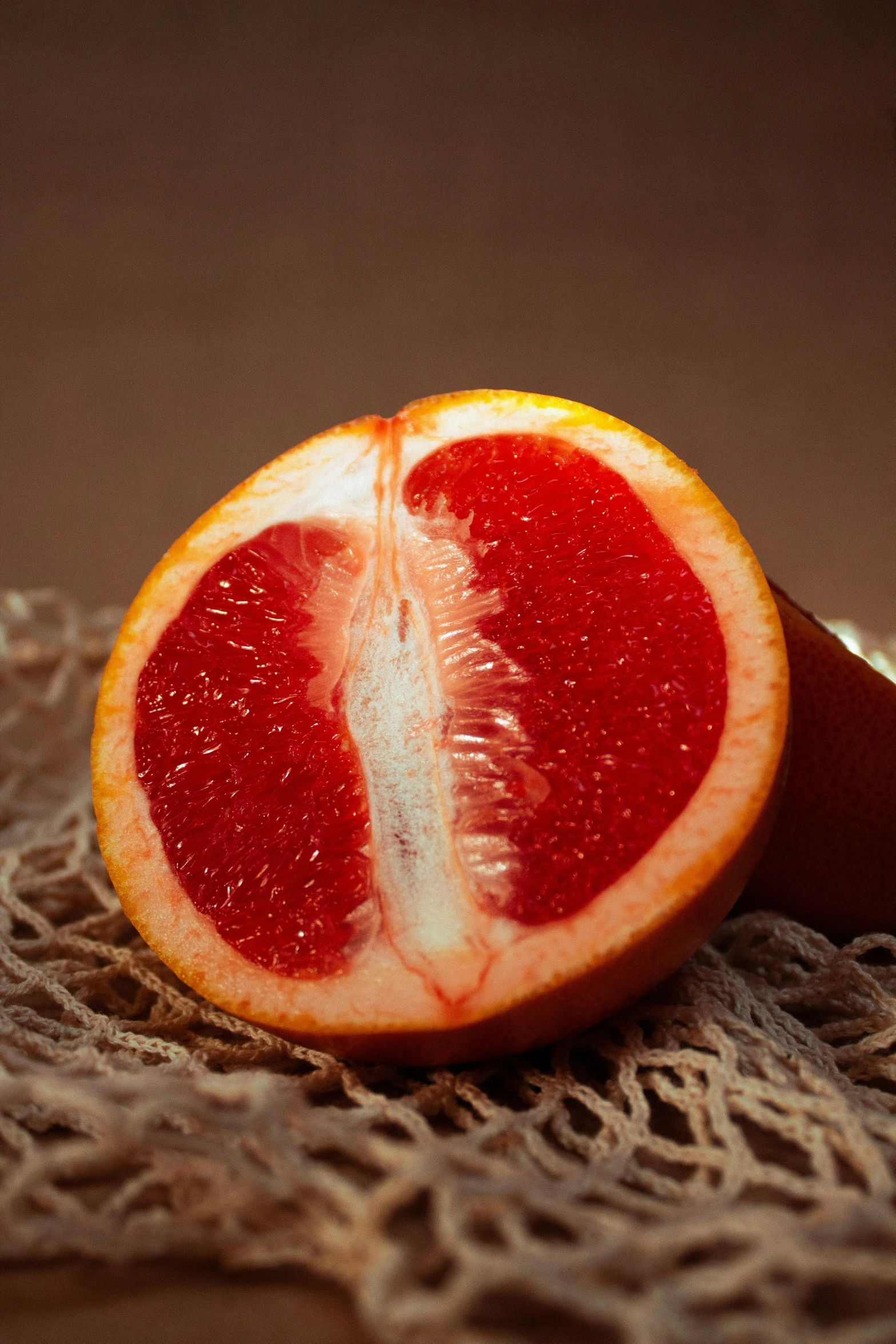 a gfruit that is sitting on a table