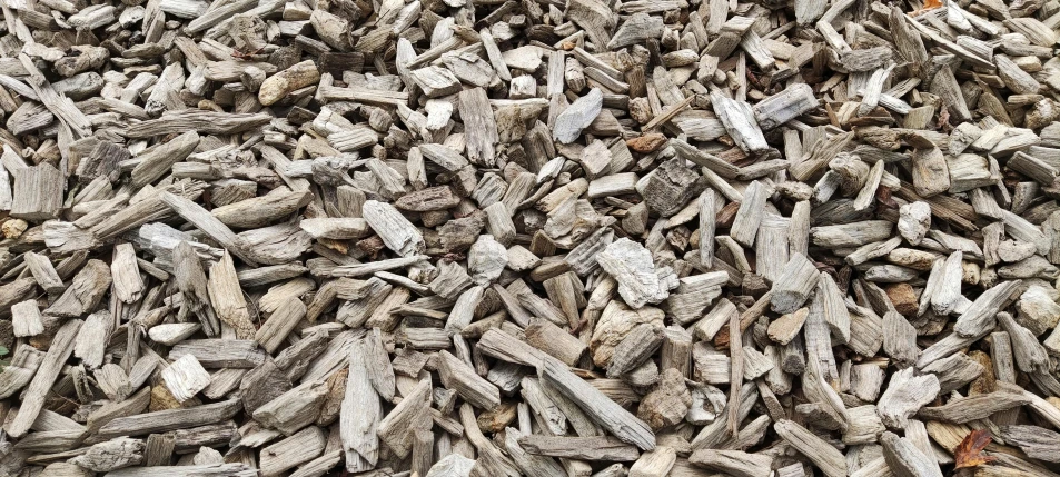 a close up view of a pile of logs
