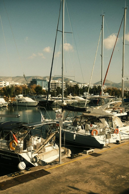 this is a group of boats docked on the water