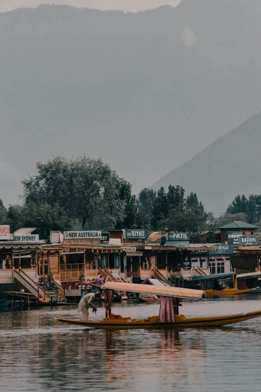 a boat that is sitting in the water