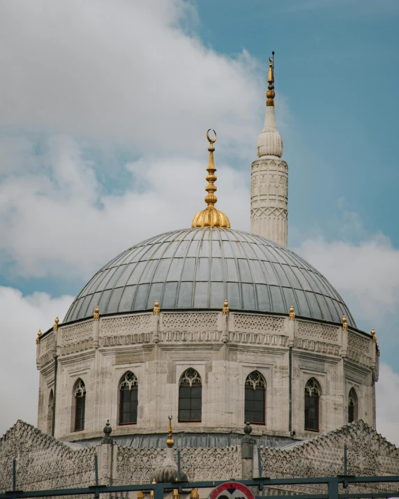 there is a building with a large dome