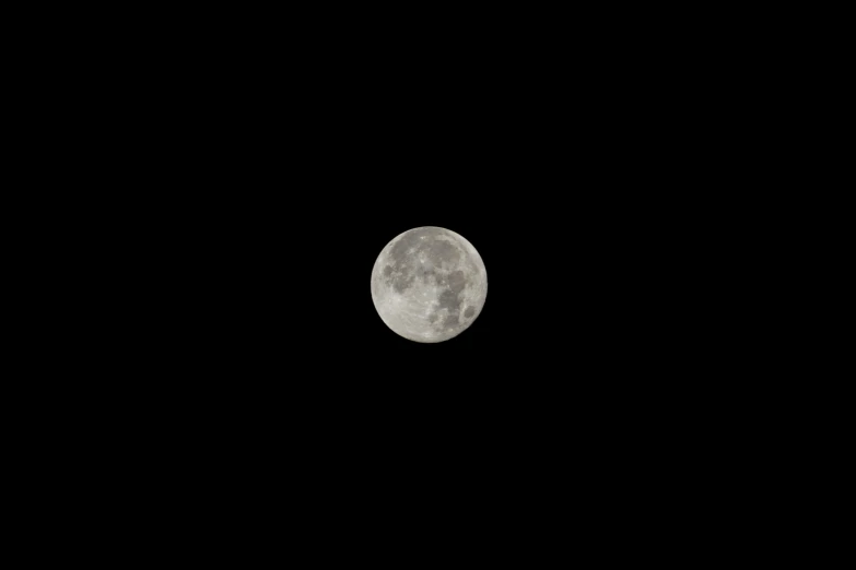 full moon in the sky with a black background