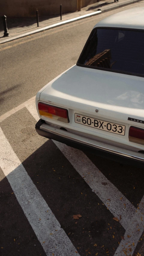 a car parked on the side of the road