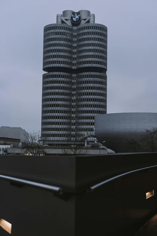 two large building in the middle of the city