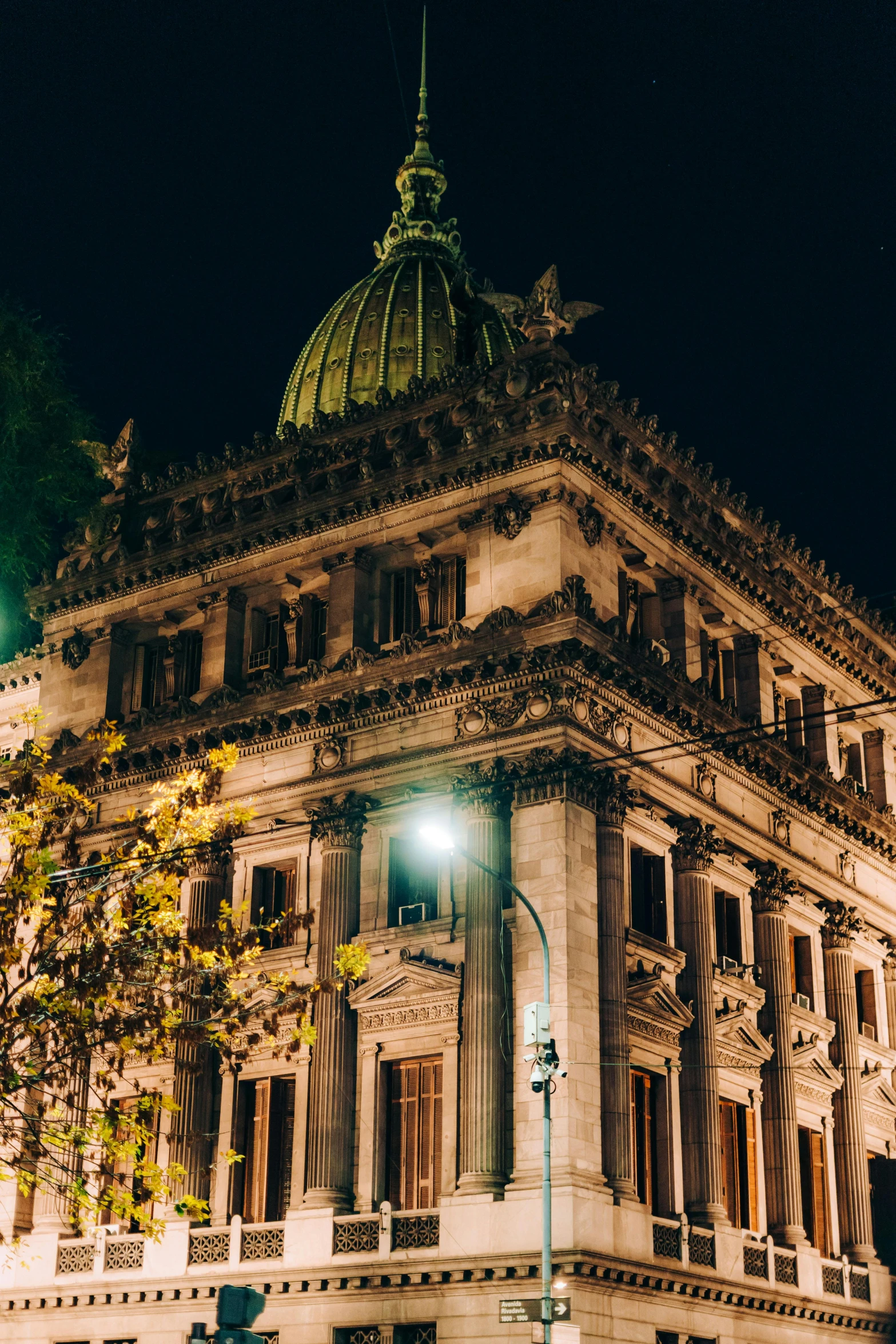 the building has a fancy dome at its center