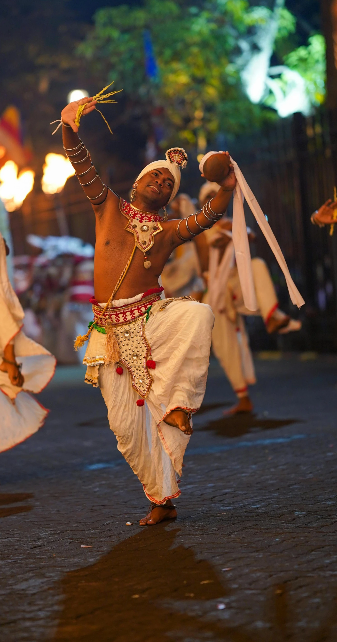 two dancers from a different religion dancing