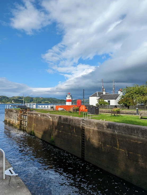 an image of the harbor from across the water