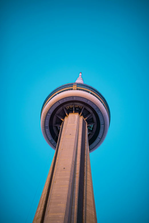 the tall building with the sky in the background