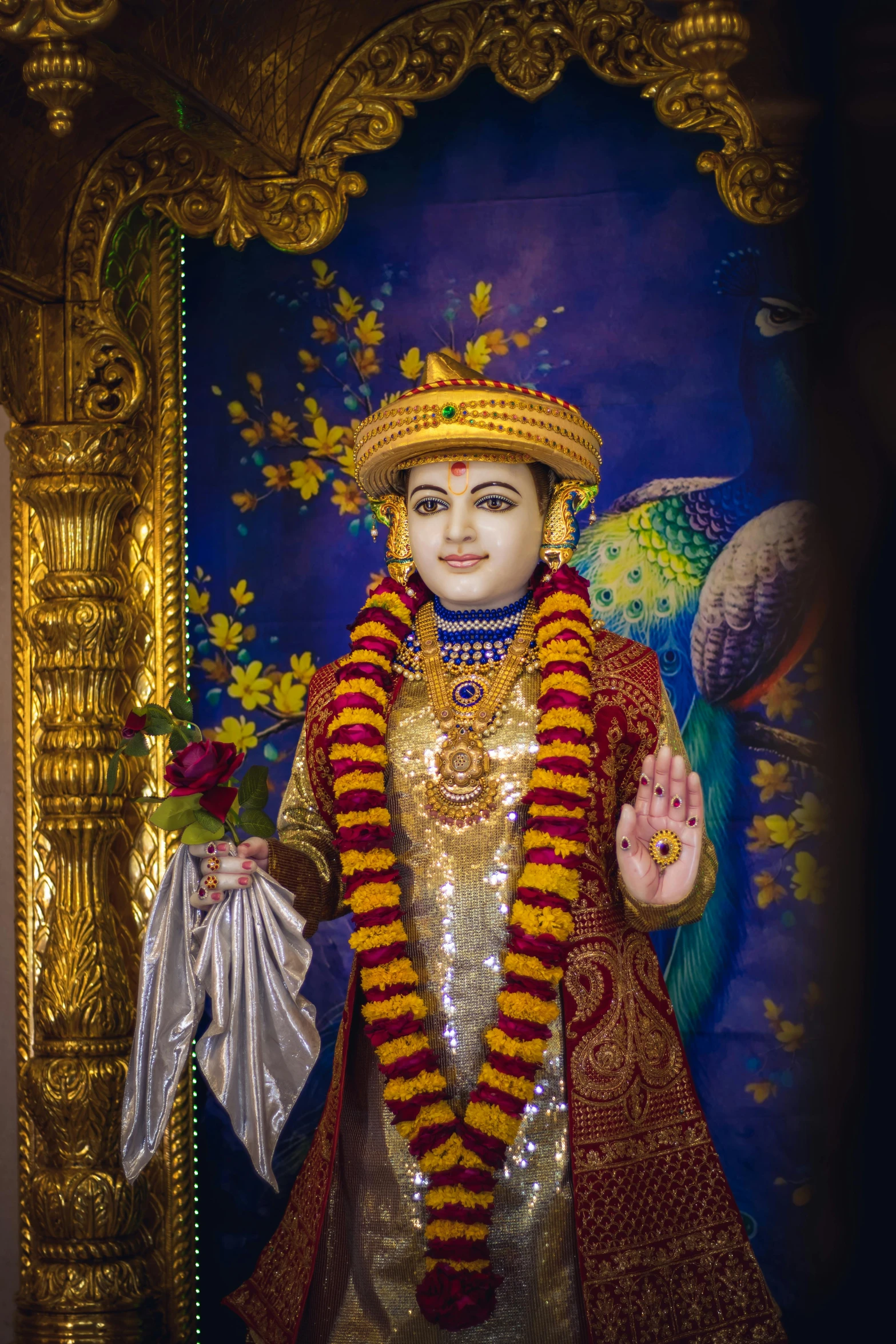 the idol of lord rama in his temple