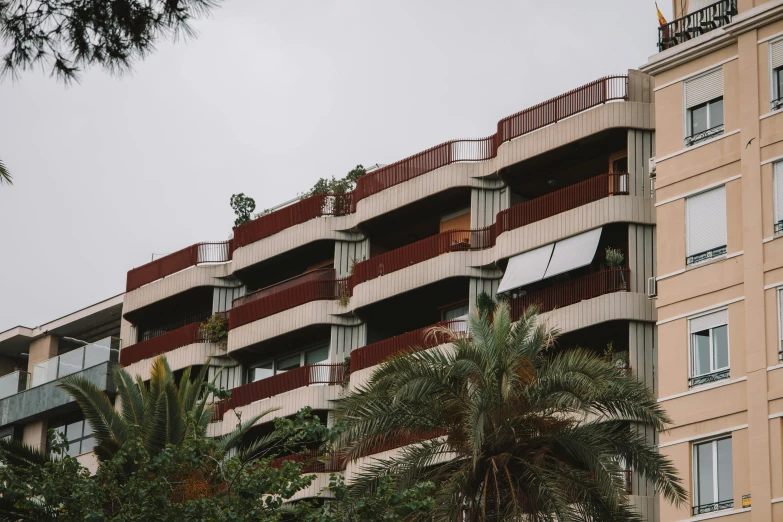 a building with balconies on the balconies