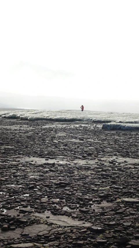 there are people that are walking in the water