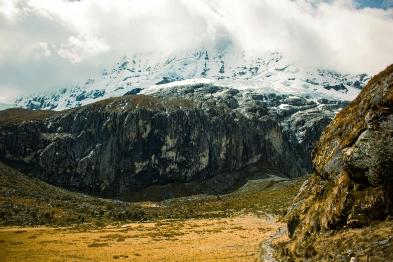 a view from a hill that is covered with snow