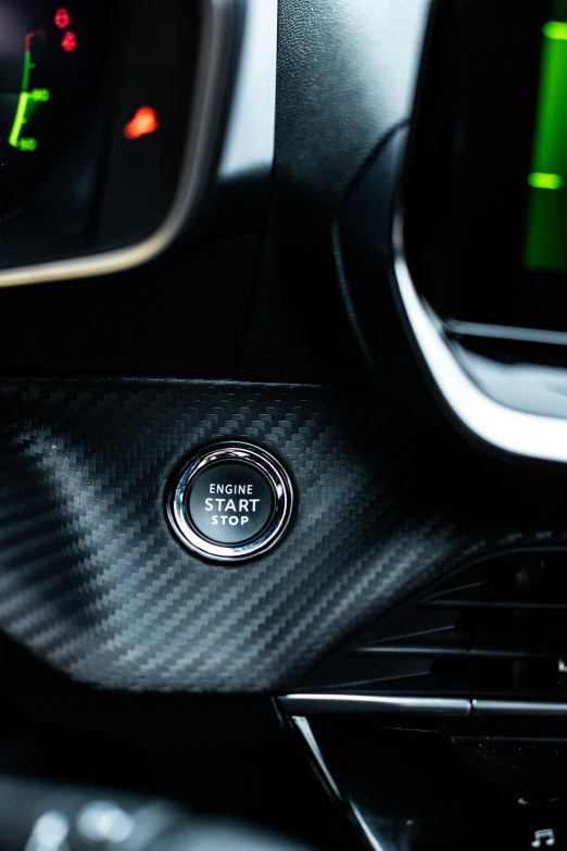 car interior dashboard with control panel showing speed