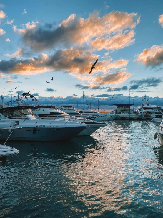 a bunch of boats that are in the water