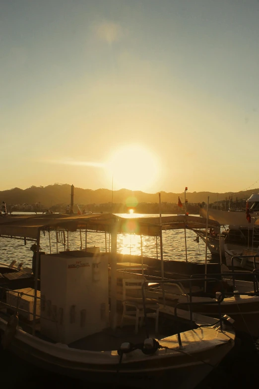 several boats docked in a dock on the water