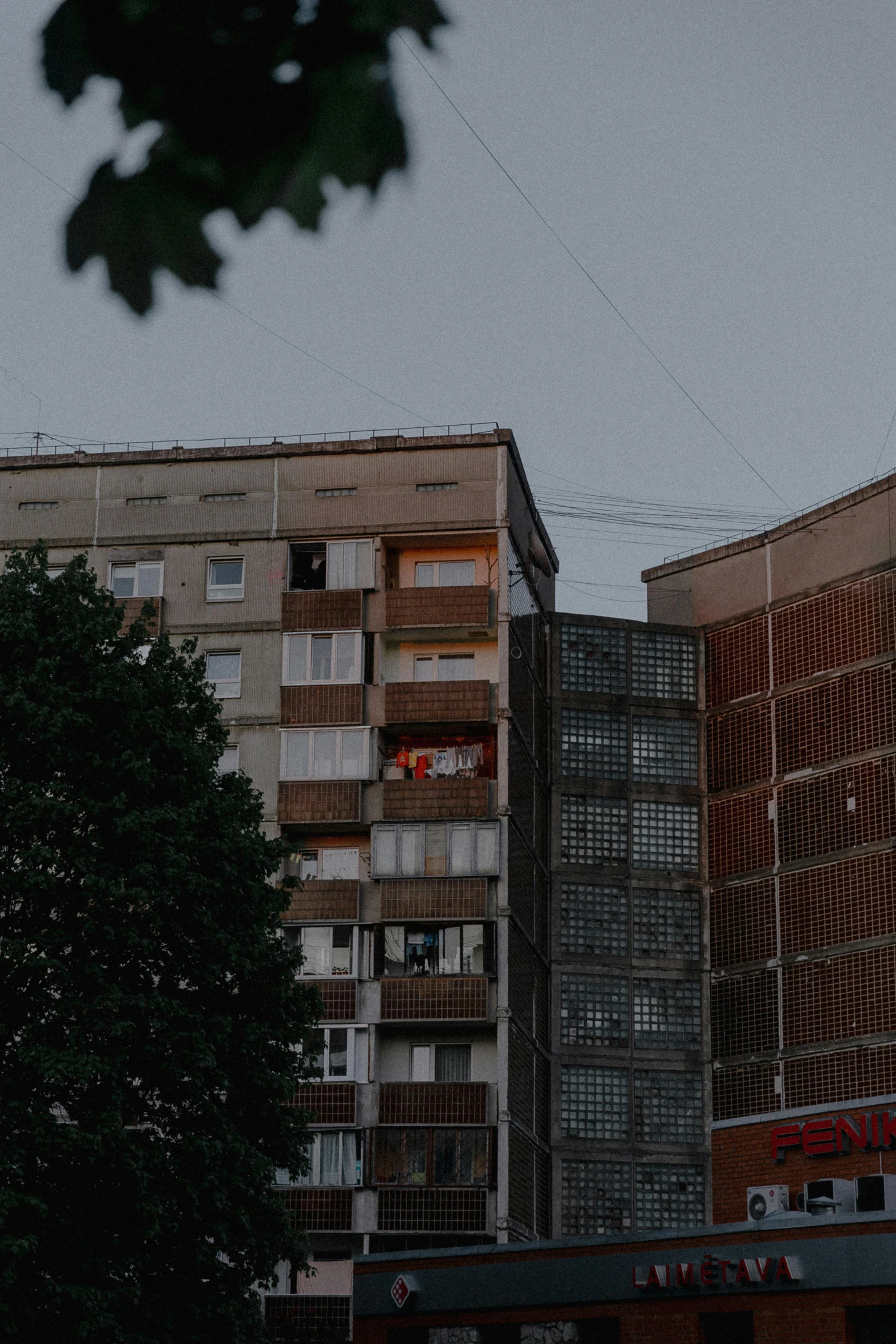 this is a po of an apartment building with balcony balconies