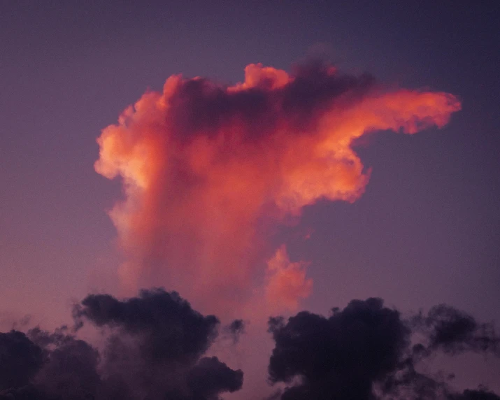 clouds are visible at sunset on this colorful day