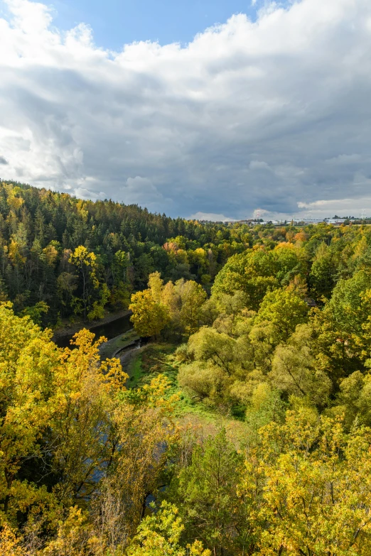 there is a view from the top of the hill