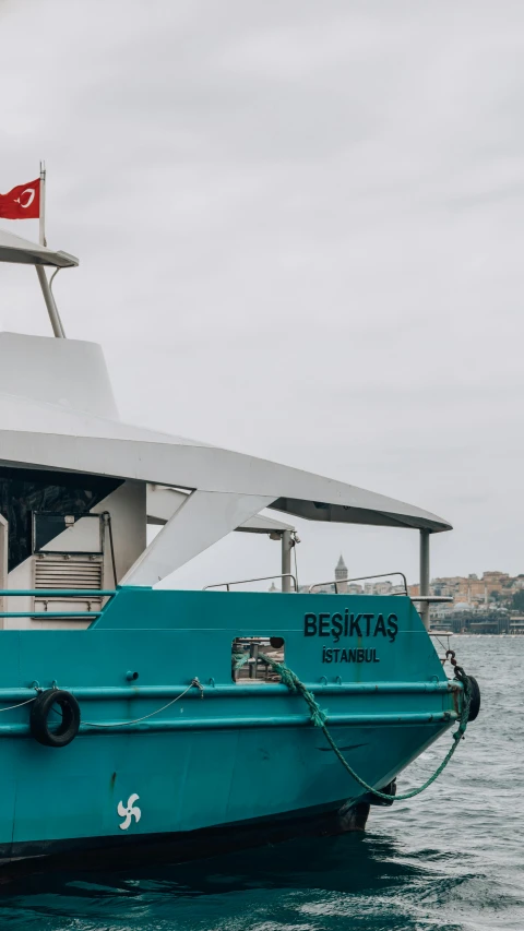 a large boat in a body of water