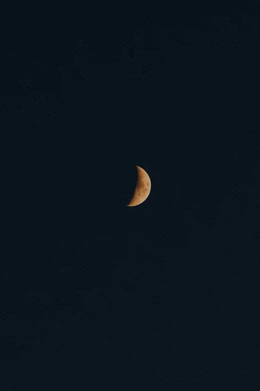 the moon shining in the sky over some trees