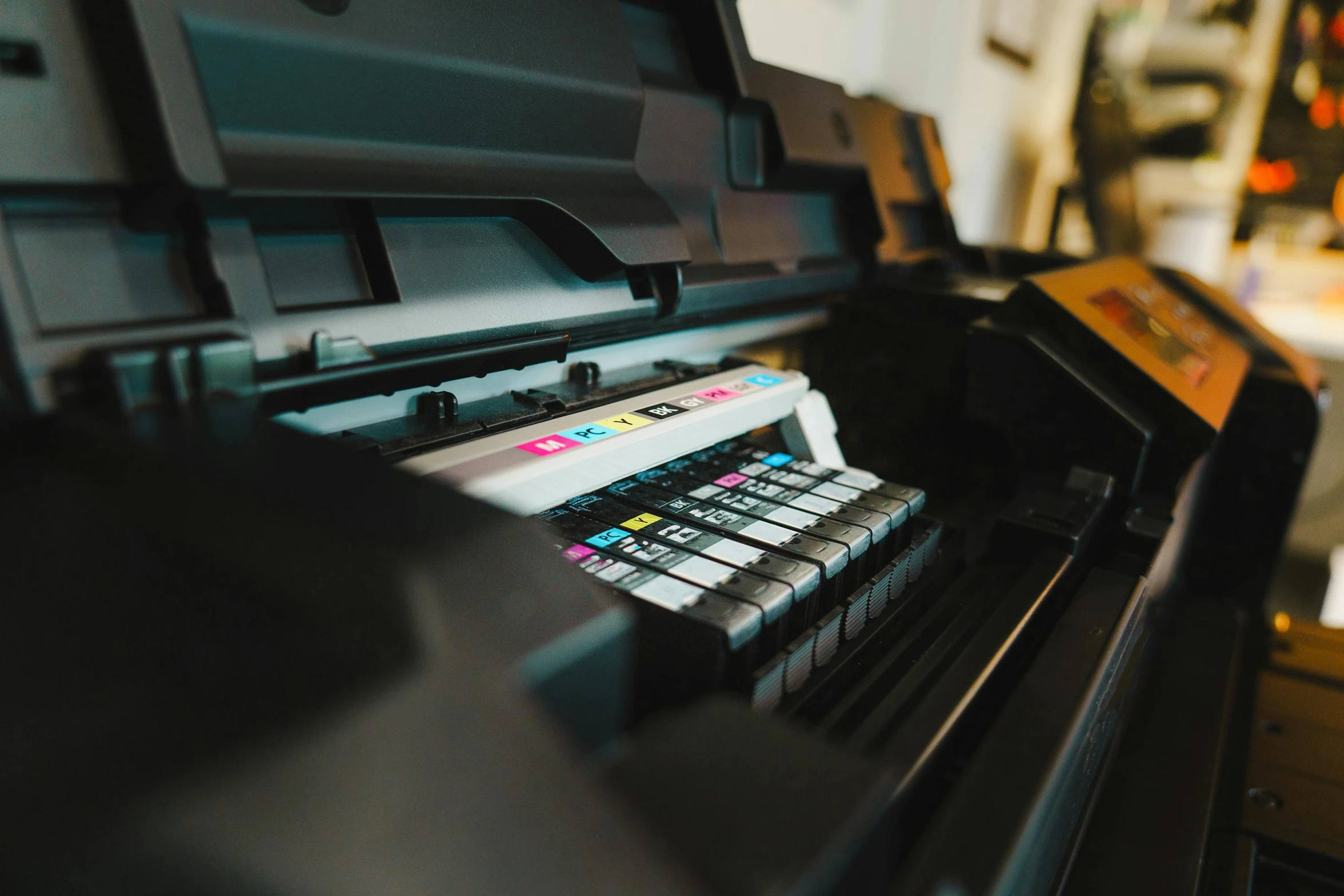 a very big pretty and neat looking printer machine