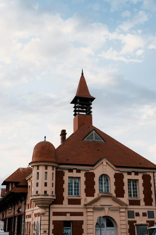 a building with a clock tower on the top