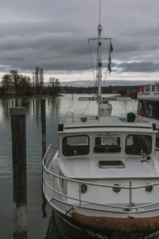 a boat that is sitting in the water