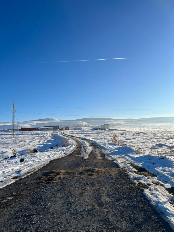 this is a road that looks as if it was just taken a bit further