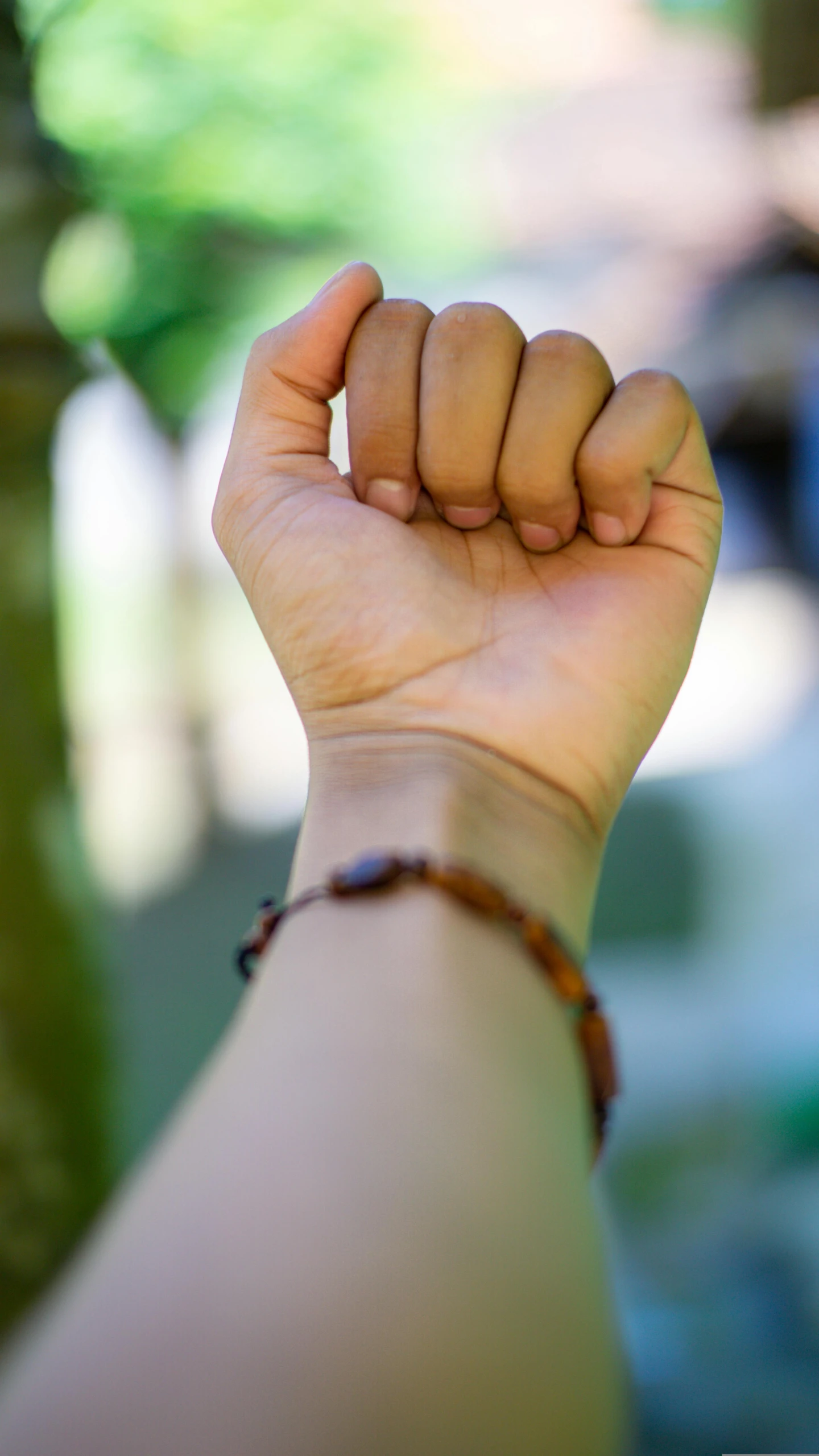 a hand with the word peace on it