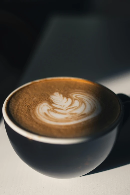 a cup that is on the table with some coffee